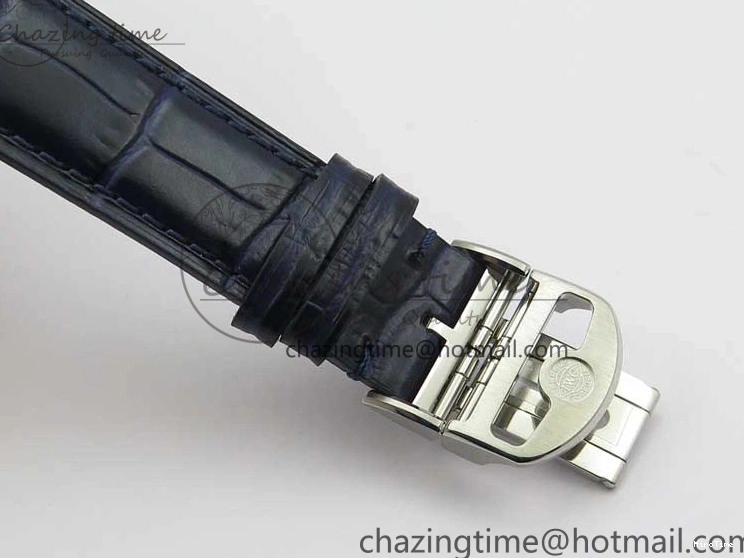 MIROTIME 0411 Packable Portuguese IW358304 ZF 1:1 Best Edition SS White Dial Blue Markers on Leather Strap A 7079